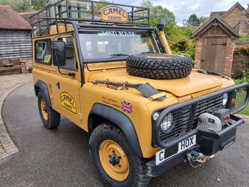 Brown 1985 Land Rover 90 Camel Trophy spec in Rye